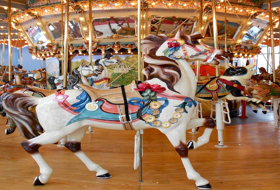 Choose your favorite animal for a fun time on Please Touch Museum's Carousel Ride