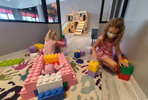 Giant Lego room at My Little Paris