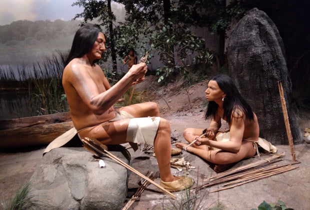 Image of Mashantucket Pequot Museum diorama.