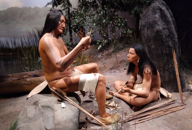 Image of Mashantucket Pequot Museum diorama.