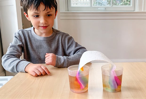 Brain breaks for kids: rainbow crafts