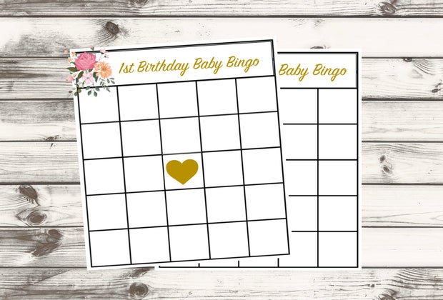 First Birthday Party Ideas for Quarantine Babies: Play Baby Bingo