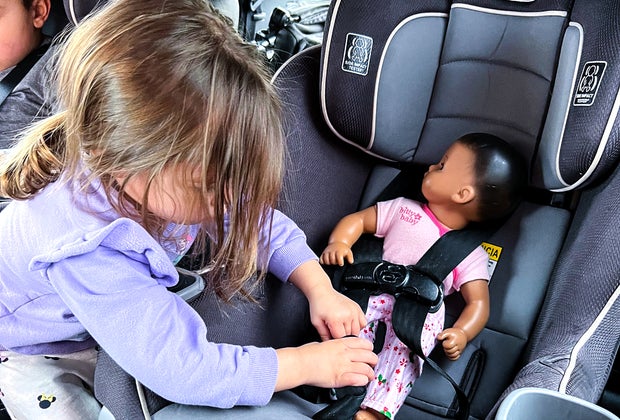 Preparing a child for a new baby: pretend-play with a baby doll