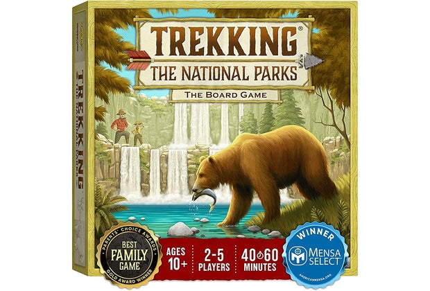 Trekking The National Parks is a Best Board Games for Family Game Night