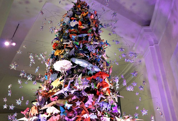 Holiday activities in NYC: AMNH Origami Tree