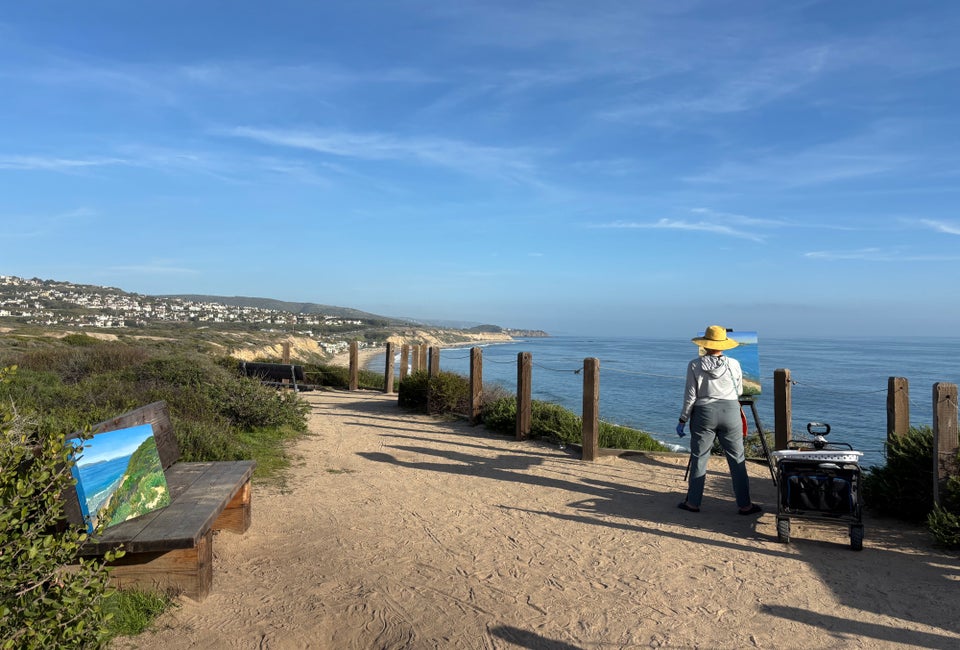 Artists can't resist the scenic beauty of Crystal Cove.