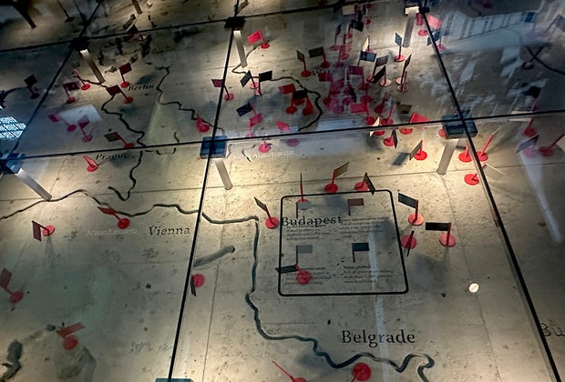 Anne Frank The Exhibition: Map of Europe's concentration camps