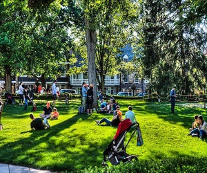 Palmer Square is a great place to relax in the heart of Princeton. Photo courtesy of Palmer Square
