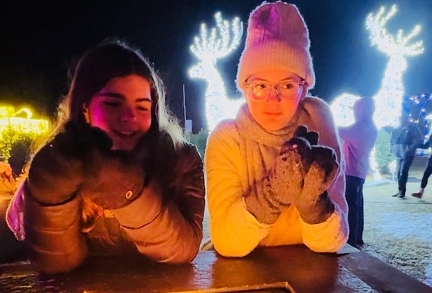 Take a break for snacks and hot chocolate!