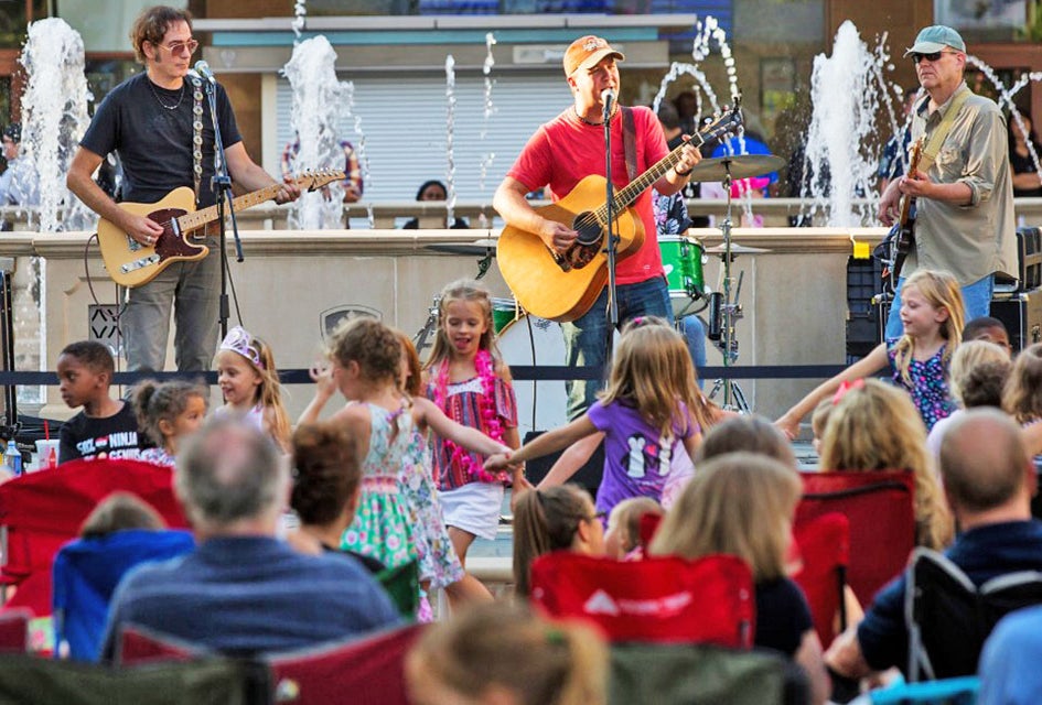 Children can dance the night away at Avalon Nights outdoor music series. Photo courtesy of Avalon