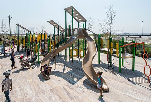 Rockaway's Beach 30th Street Playground is steps from the beach