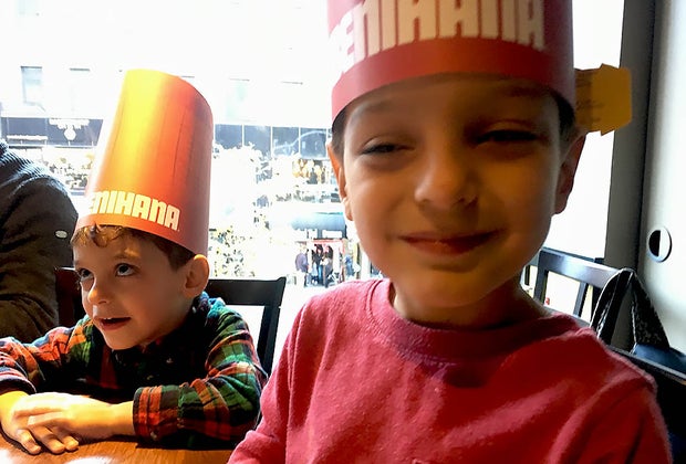 Family-friendly restaurants in NYC with entertainment for kids: Benihana chefs provide plenty of entertainment while you eat