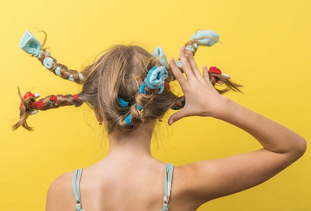 Crazy ponytails Easy School Spirit Week Ideas