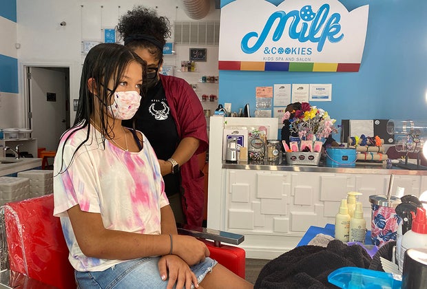 Milk and Cookies Kids Spa is a Black-owned natural hair salon in NYC