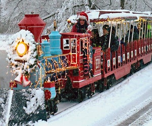 All aboard! Take a magical ride on the Blackberry Farm Holiday Express train. You’ll see Lake Gregory and Blackberry Farm in all its holiday glory. Photo courtesy of the farm