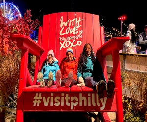  A winter oasis, Blue Cross RiverRink Winterfest houses a skating rink overlooking the Delaware River, a ski chalet-style lodge and more. Photo by Danielle Smith