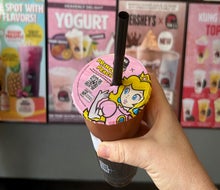 Kung Fu Tea participates in many kid-friendly collaborations, including Strawberry Shortcake and Nintendo's Princess Peach. Photo by Melanie Preis