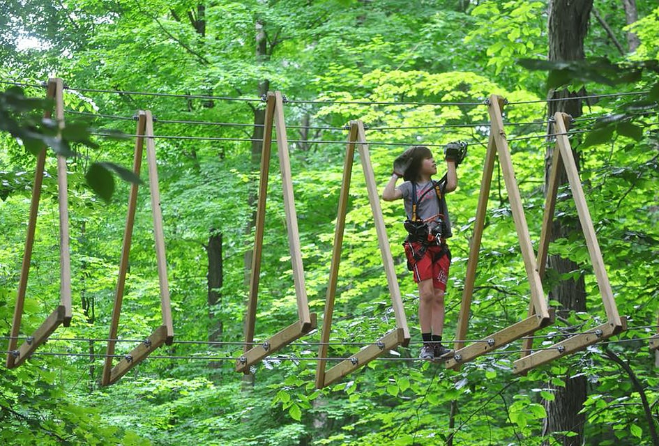 Boundless Adventures offers exciting climbing challenges for ages 7 and up.