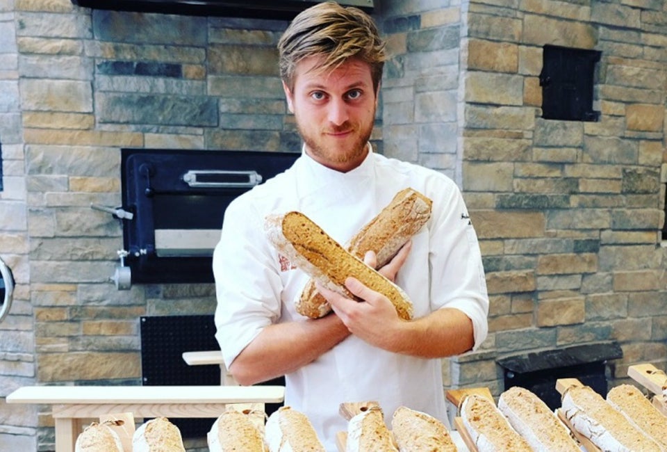 Bread baker Fulvio Marino displays his wares. Photo courtesy of Eataly
