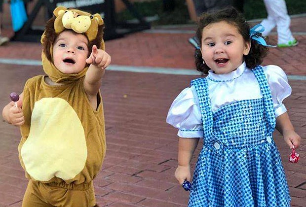 trick or treating at Old Town