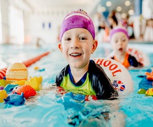 British Swim School offers swim lessons across Atlanta for kids of all ages. 
