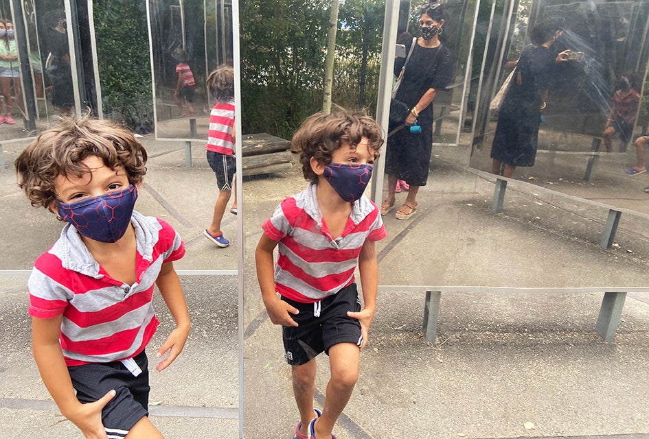 Get lost in the labyrinth at Pier 3 in Brooklyn Bridge Park. Photo by Sara Marentette