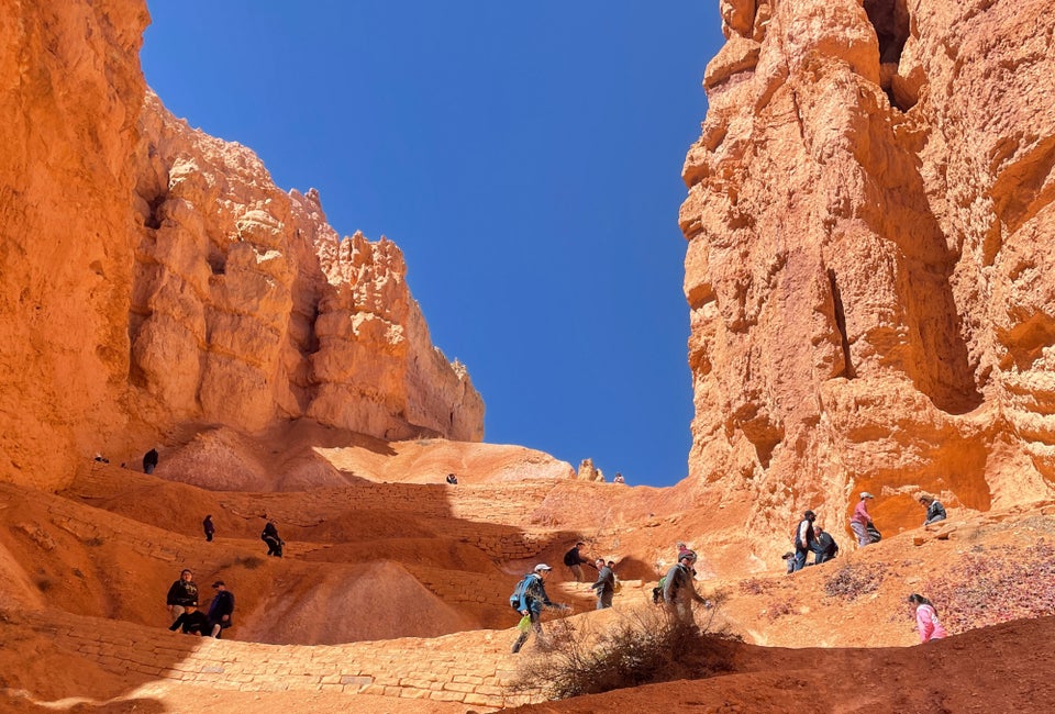 Climb through the magnificent rock formations at Bryce Canyon National Park. Photo by Tim Knauff