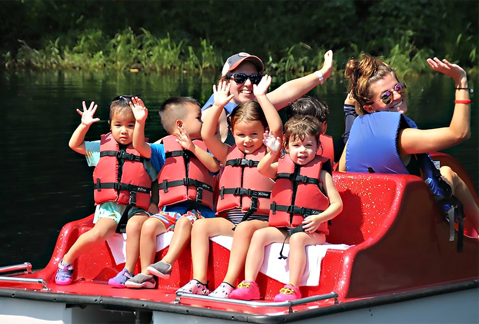 Buckley Day Camp offers door-to-door transportation to its Roslyn location from Nassau, Queens, and parts of Manhattan. Photo courtesy of the camp