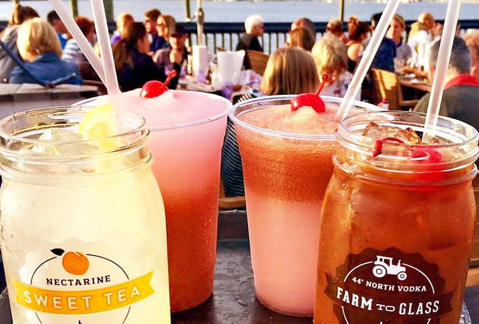Adults can sip drinks by the ocean while kids can get fancy 