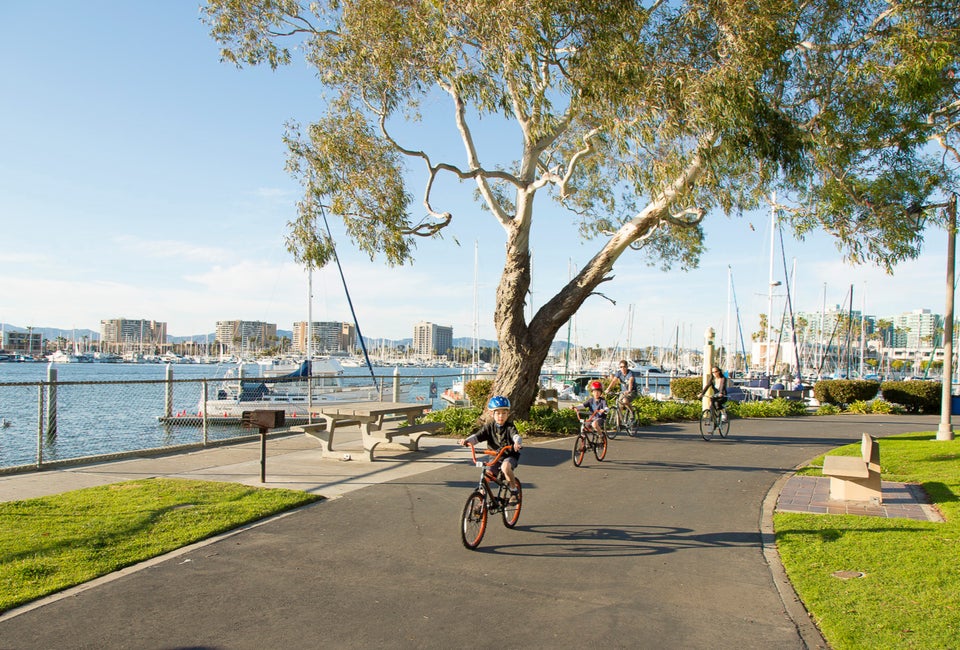Biking in Burton Chace Park