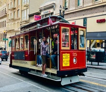 ​Riding a cable car is a must when in San Francisco! Photo by Gina Ragland