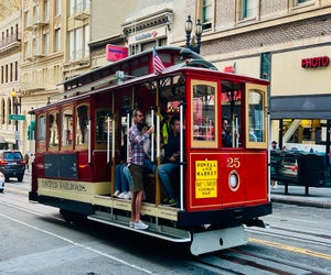 ​Riding a cable car is a must when in San Francisco! Photo by Gina Ragland