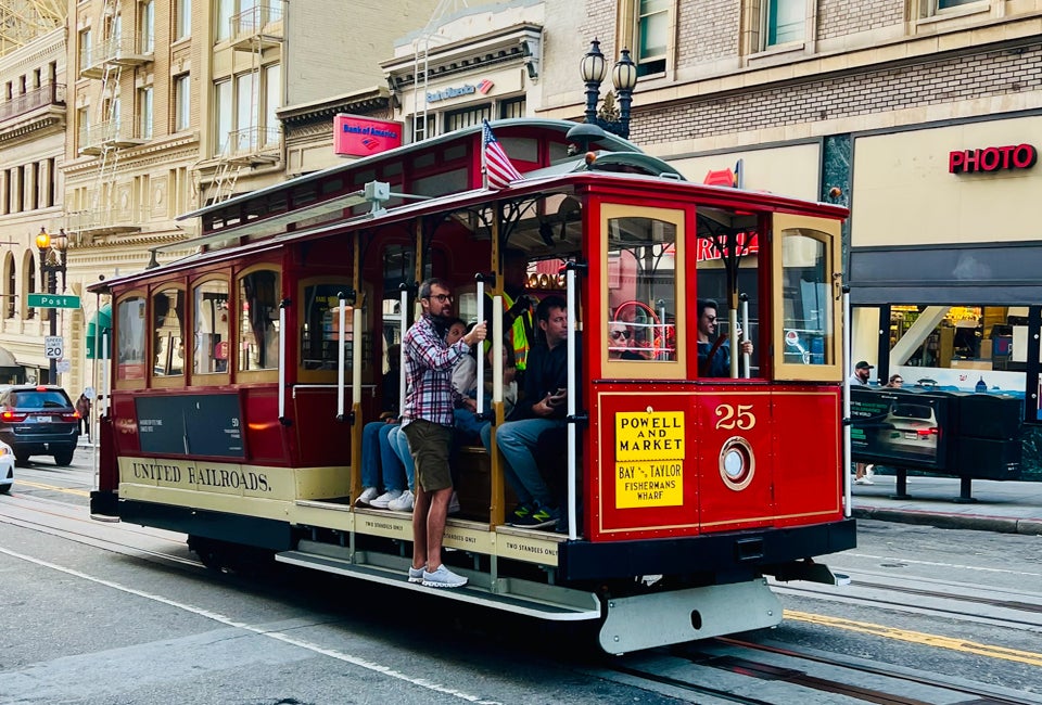 ​Riding a cable car is a must when in San Francisco! Photo by Gina Ragland