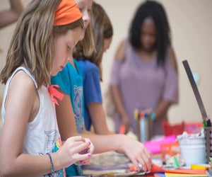 Experience art through hands-on activities during CAMH's monthly Open Studio. Photo courtesy of Contemporary Arts Museum Houston.