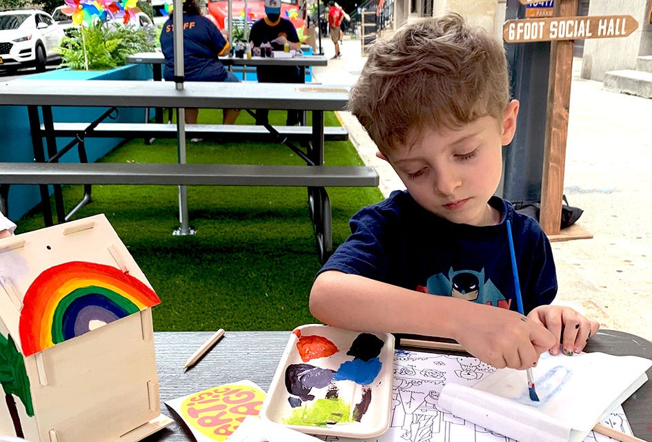 Head to the CAMP curbside cafe on 16th Street and 5th Avenue for crafting and ice cream.Photo courtesy of the store