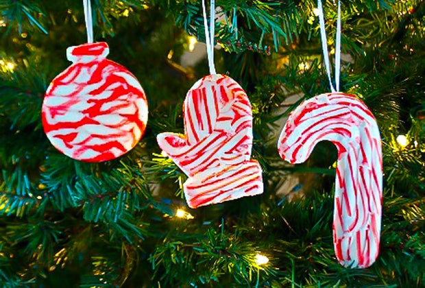 DIY Christmas Ornaments: Melted Candy Cane Ornament
