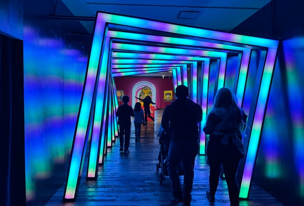Candytopia DC light tunnel