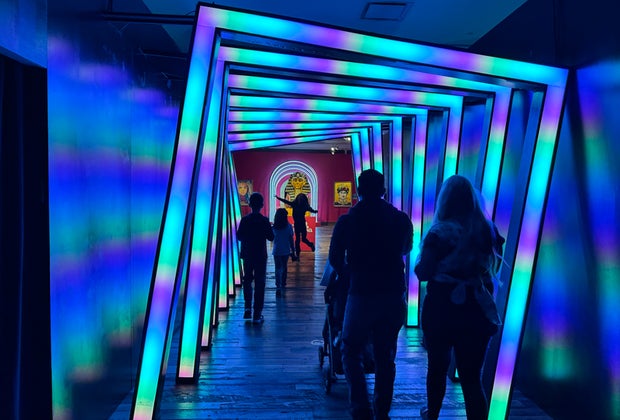 Candytopia DC light tunnel