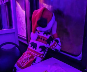 Keep those wondering eyes peeled for a visit from Santa this Weekend! Photo courtesy of the Cape Cod Central Railroad