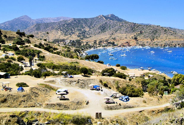 Best Campgrounds for Tent Camping with Kids Near LA: Two Harbors Campground on Catalina Island