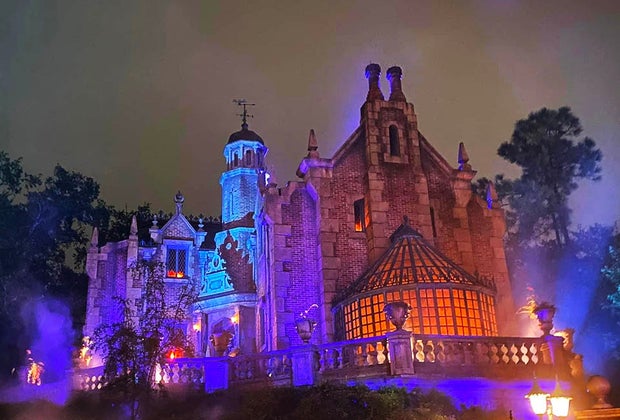 Mickey's Not-So-Scary Halloween Party ride through the Haunted Mansion