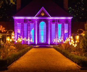 See Mount Vernon all aglow during Christmas Illuminations. Photo courtesy of Mount Vernon