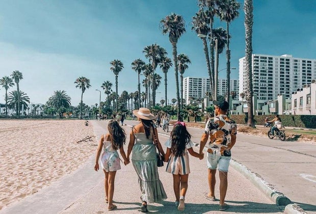 Visiting the Santa Monica Pier with Kids: Strolling on the Strand