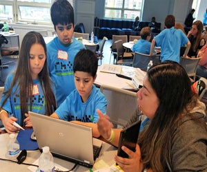 Kids Coding for a Cause at Sacred Heart Greenwich. Photo courtesy of Random Hacks of Kindness