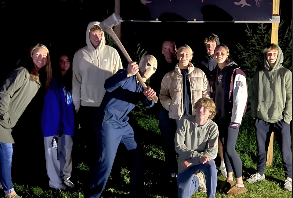 Teens can flee the axman this Halloween at Wall Township's Conover Killings. Photo courtesy of the event