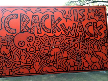 Keith Haring Crack is Wack Mural