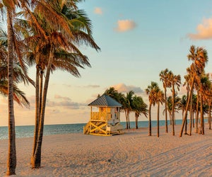 The beach at Crandon Park in Miami. Photo courtesy of the Greater Miami Convention & Visitors Bureau 