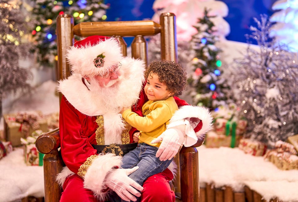 Connecticut is full of happiness, joy, and free Christmas and holiday activities in 2025, like Santa at Cabela's Wonderland. Photo courtesy of Bass pro Shops