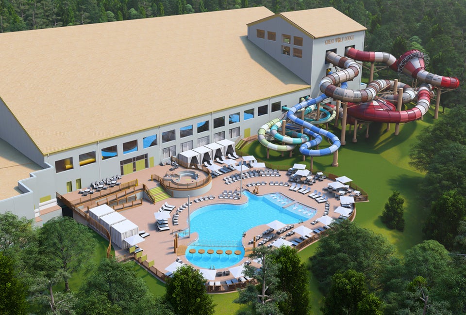 Connecticut's Great Wolf Lodge at Mashantucket will be open for fun on May 9! Rendering courtesy of the  Great Wolf Lodge at Foxwoods 