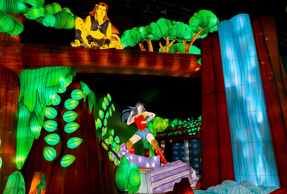 DC's legendary comic book characters come to life at Universe of Light at Gaylord Texas. Photo courtesy of Gaylord Resorts 